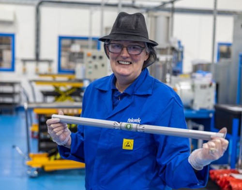 Tracy Tarbert Roller Production Supervisor With New Gntcleen Dissipative Roller Small For Web
